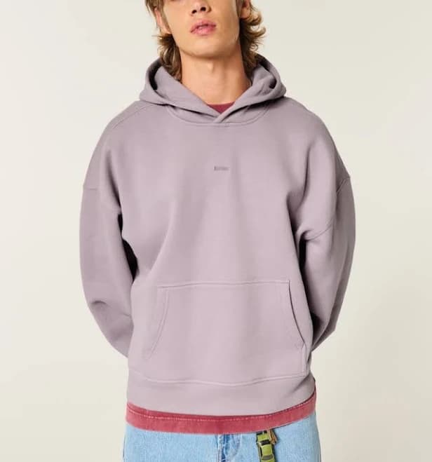 Hollister Men's Feel Good Super Boxy Hoodie