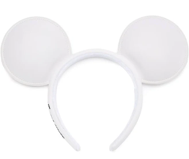 Disney Parks Mickey Mouse White Ear Headband for Adults