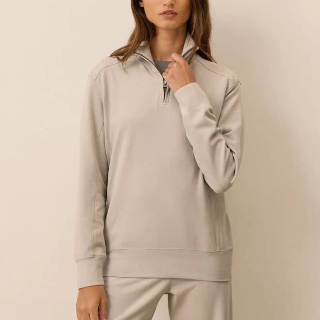 Women's Pact Organic Cotton CloudKnit Quarter Zip