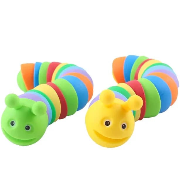 Colorful Jointed Caterpillar Sensory Toy Killing Time Relieving Stress Above Crawling Toys