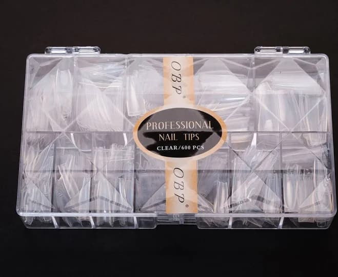 OBP Clear Coffin Nail Tips