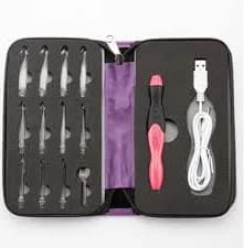 Rechargeable Light-Up Crochet Hooks With Interchangeable Heads & Case