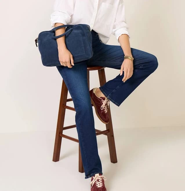 Good American Women's Soft Tech Good True Straight Jeans