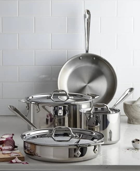Macy's All-Clad 7 Piece Cookware Set