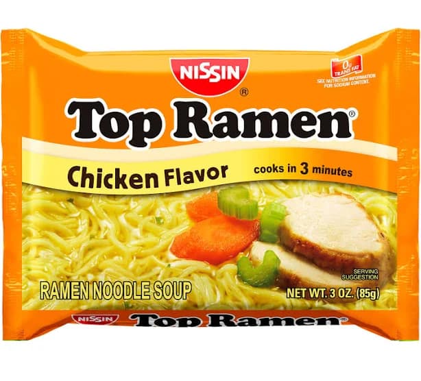Nissin Top Ramen Chicken Flavor Noodle Soup