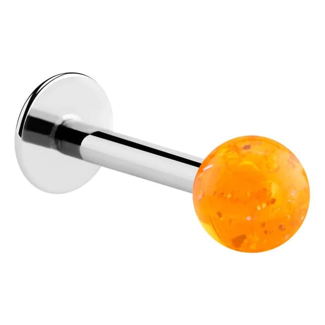 Labret Surgical Steel Glitter Lip