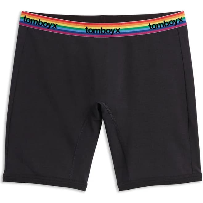 9" Black Rainbow Logo Boxer Briefs