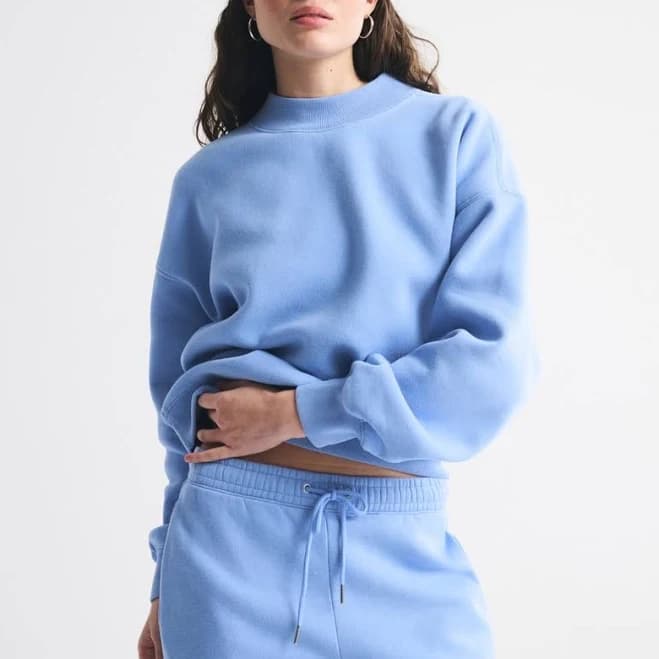 Abercrombie & Fitch Women's Sunday Mockneck Crew