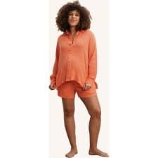 The Easy Maternity Shirt, Orange - NOM Maternity Maternity Shop | Maisonette