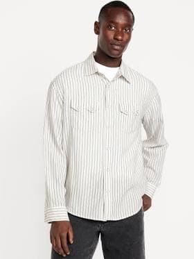 Old Navy Men's Western Pocket Shirt