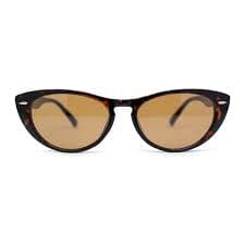 Womens Retro Hipster Keyhole Bridge Cat Eye Plastic Sunglasses Tortoise - Brown - Walmart Business Supplies