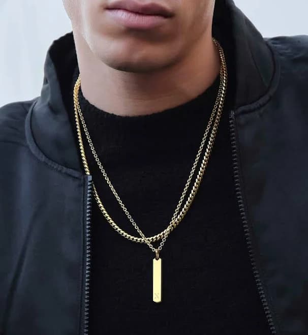 JAXXON Skyline Gold Men's Pendant Chain