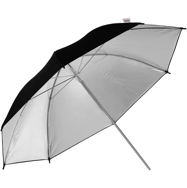 Godox 84cm Black Silver Reflective Umbrella for Flash Studio Photography