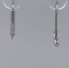 Pair of 925 STERLING SILVER openable & closable Leverback Earrings Hoops DIY #16 | eBay