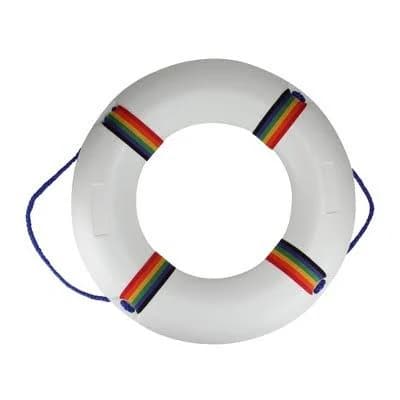 Northlight 21" White and Blue Swimming Pool Safety Ring Buoy