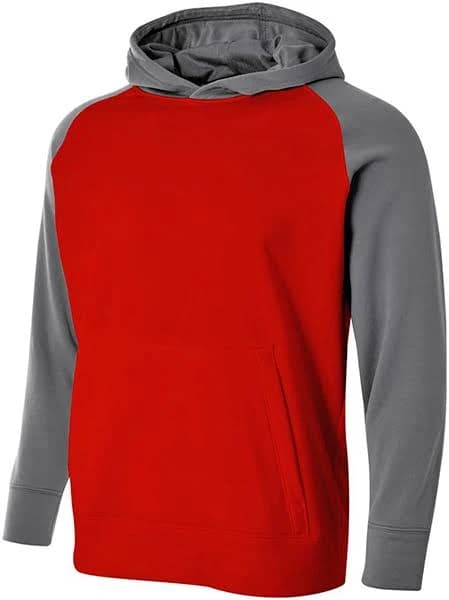 A4 Men's Color Block Tech Fleece Hoodie