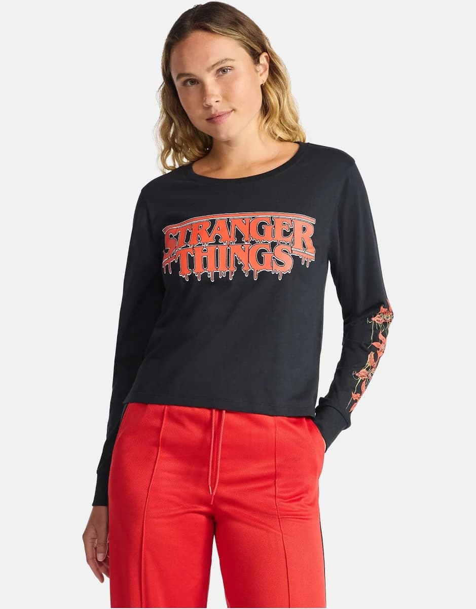 Stranger Things Graphic Cropped Tee