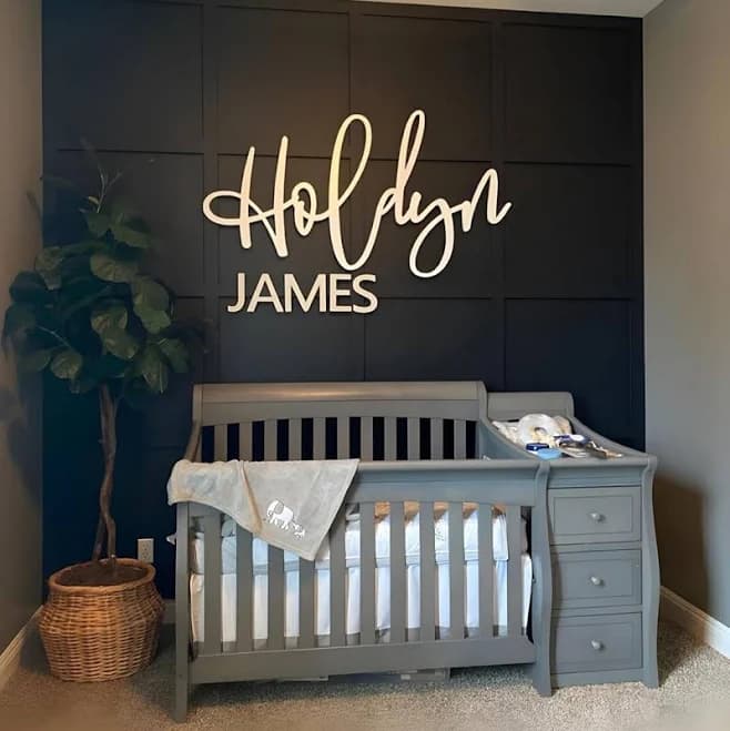 Custom Wooden Name Signs for Nursery
