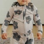 Zip-Up Footie Pajama - Gemma In Tan – Copper Pearl