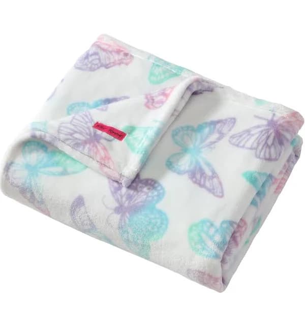 Betsey Johnson Printed Ultra Soft Plush Fleece Throw Blanket