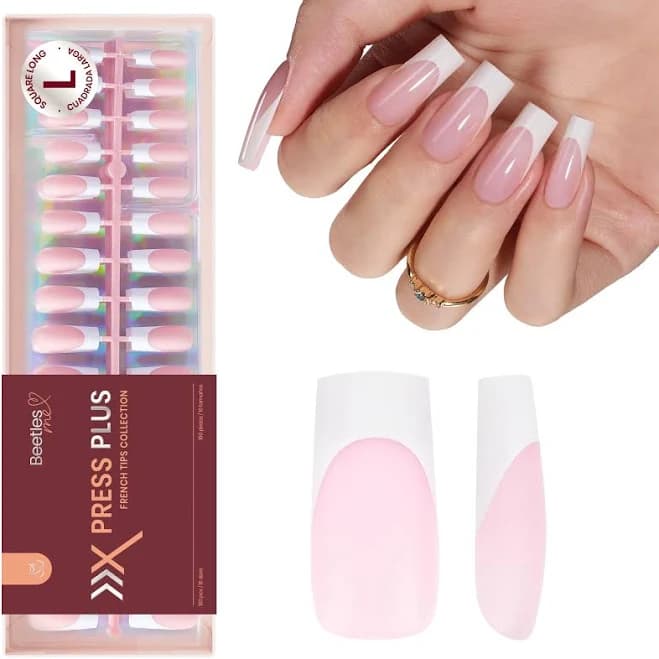 Beetles French Tip Press On Nails