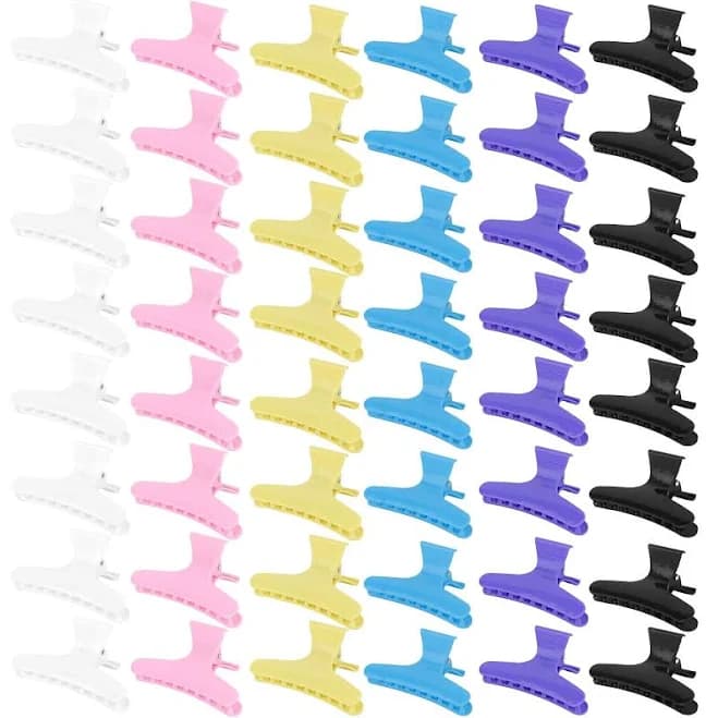 48-pack Multi-color Professional Hair Sectioning Clips – Non-slip