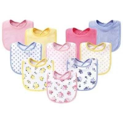 Luvable Friends Unisex Baby Terry Bibs