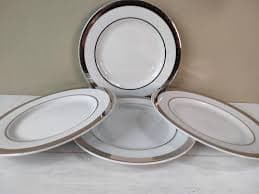Lovely Set of 4 Marks and Spencers "platinum" 6" Side/cake/bread Plates From the M and S Home Range. Replacement Item, Lovely Gift! - Etsy