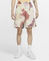 NWT Nike Sportswear NSW Tie Dye French Terry Shorts - Dark Beetroot / White - M | eBay