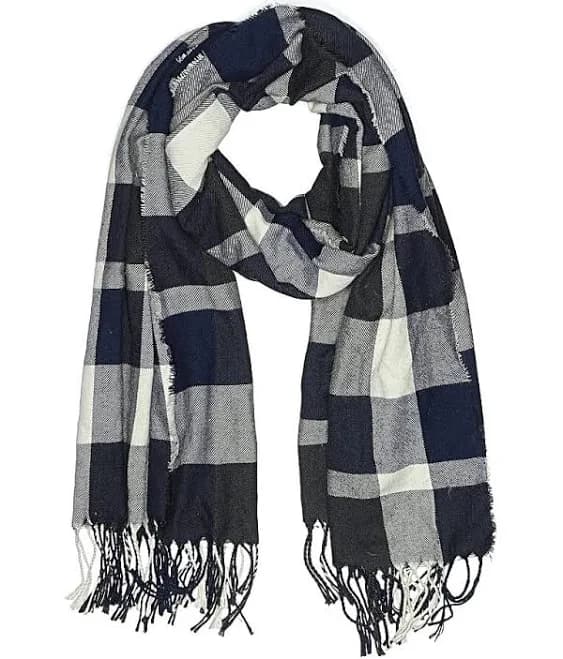 Plush Checkered Gingham Scarf