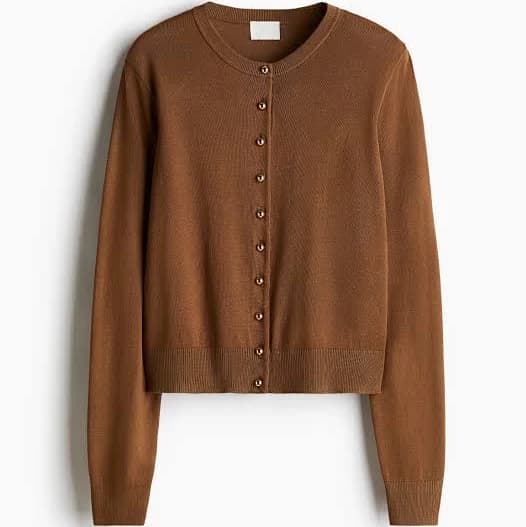 Ladies h&m Gray melange Knit Cardigan