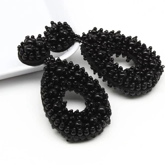 Women's Boho Teardrop Beaded Earrings