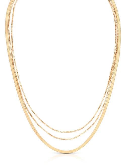 Ettika Women's Layered Chain Necklace