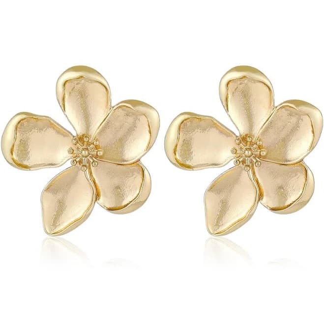 Chunky Floral Statement Earrings