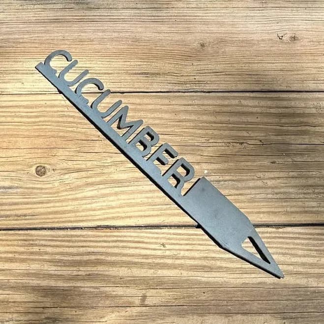 Metal Plant Markers Cucumber