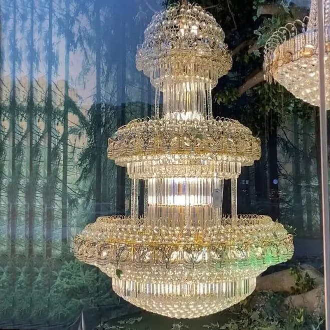 Golden Era 3-Tiered Art Empire Chandelier