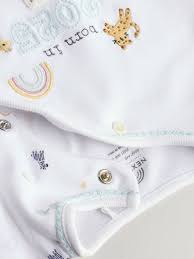 Buy White Born in 2025 Baby Sleepsuit & Hat Set (0-9mths) from Next USA