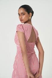 Palma Dress - Cherry Check – Summer Away