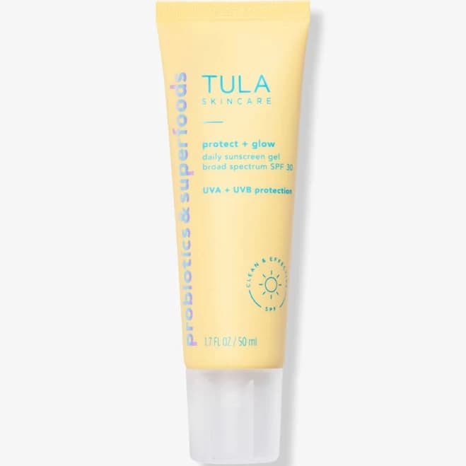 Tula Skincare | Tula Protect + Glow Daily Sunscreen Gel Broad Spectrum Spf 30 1.7 Oz. Exp 3/2025 | Color: Blue/Red/White | Size: 1.7 Oz|3/25 Exp. |