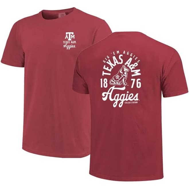 IMAGE ONE Men's Texas A&M Aggies Mascot Overlay T-Shirt