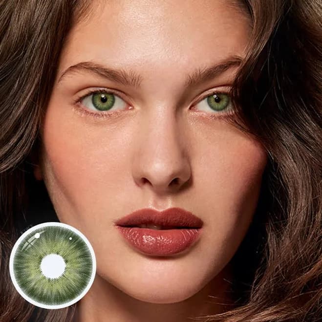ICOICE Bloom Green Yearly Colored Contacts