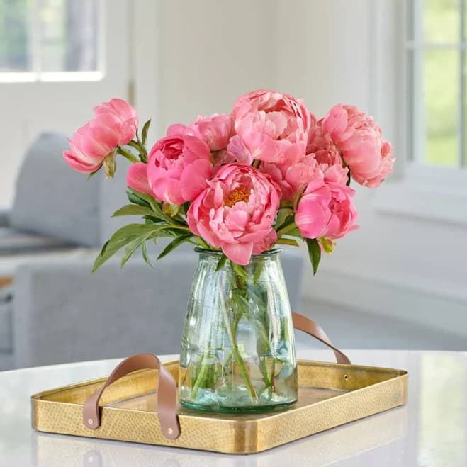 White Flower Farm Coral Peony Bouquet