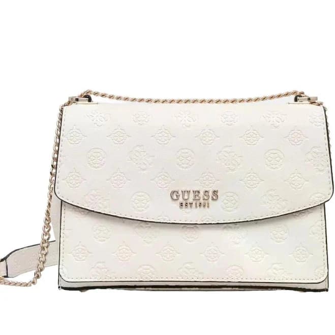 GUESS Embossed Chain Satchel