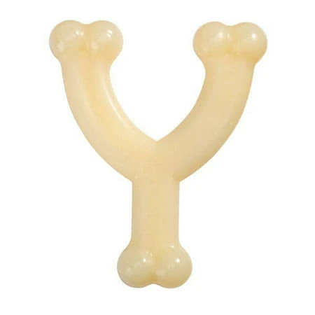 Tough Nylon Dog Toys Durable Wishbone Shaped Dental Chew Deterrent