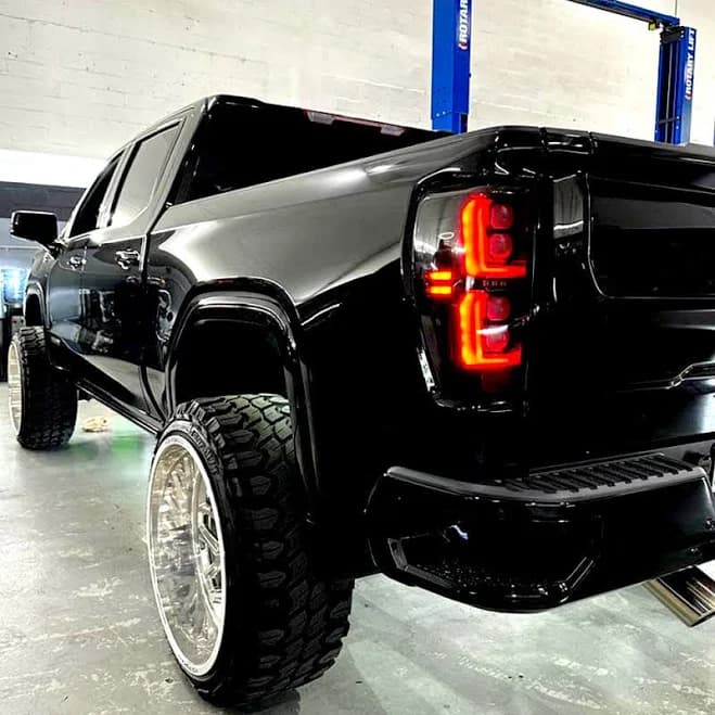 2019-2026 GMC Sierra Smoked Scanning LED Tail Lights | AutoLEDTech