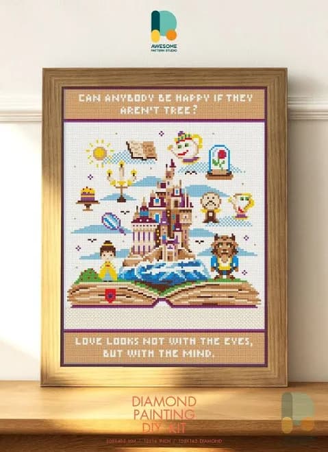 Diamond Painting DIY Kit A Fairy Tale of Beauty and The Beast