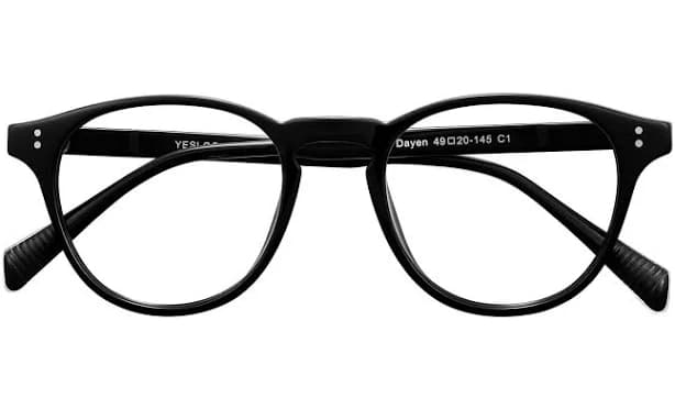Classic Retro-Vintage Plastic Round Glasses