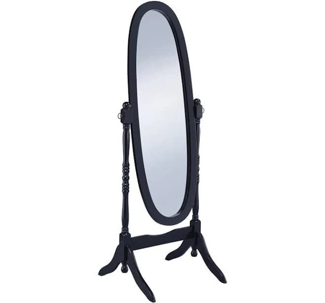 HomeRoots Aesthetically Charmed Oval Shaped Cheval Mirror
