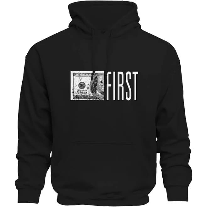 Money First Graphic Hoodie