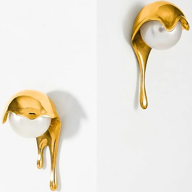 Melting Pearl Earrings